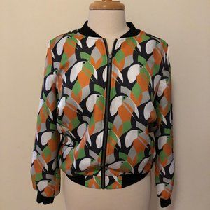 Toucan Print Bomber Jacket